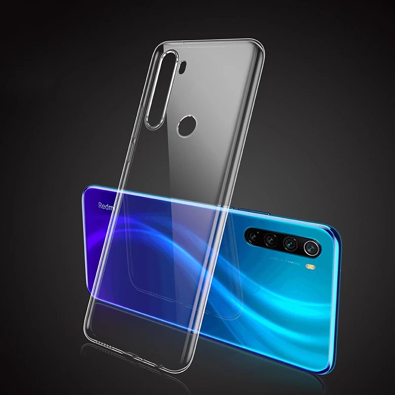 Чехол MCMEME для Xiaomi Redmi Note 8 Pro прозрачный ТПУ мягкий чехол 8|Специальные чехлы| |