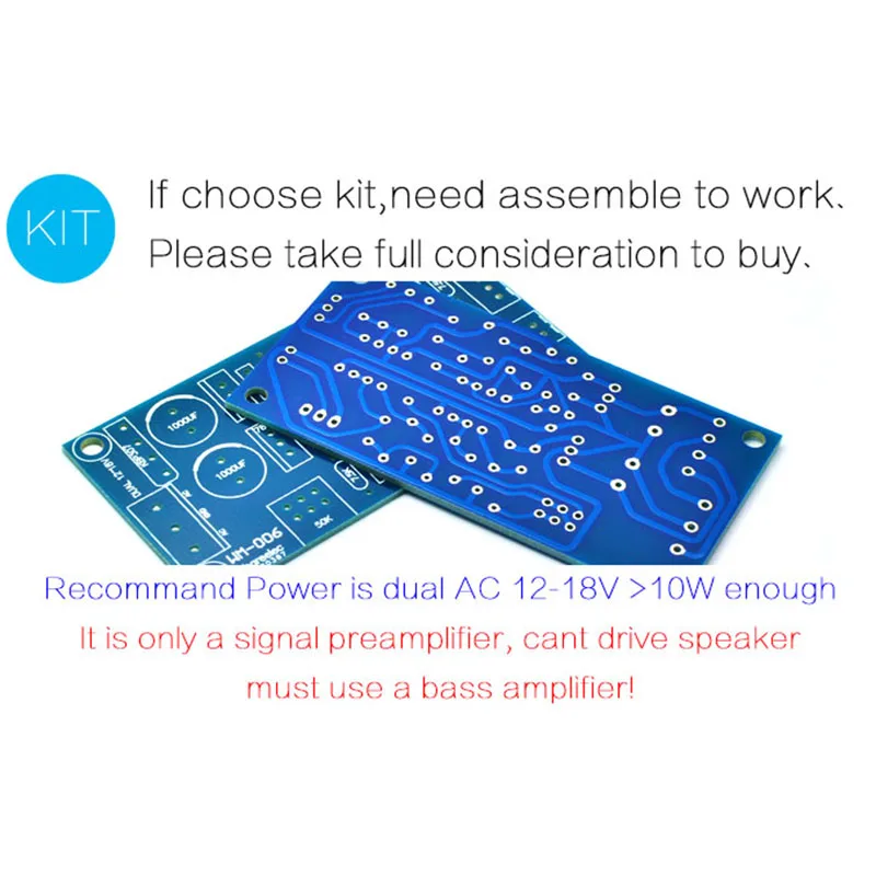 Низкочастотный фильтр бас сабвуфер предусилитель Плата усилителя двойной