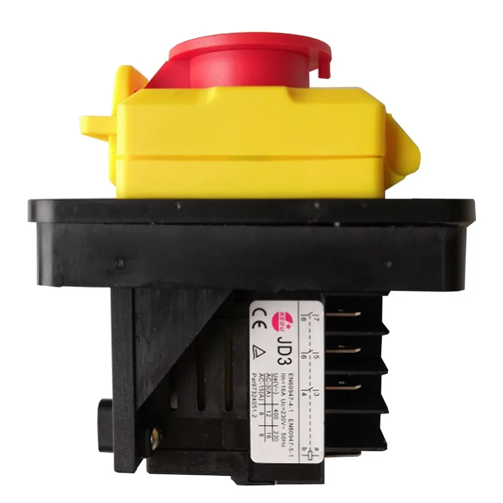 KEDU JD3 230 V/400 V 8/10 на булавке 16/12A электромагнитный переключатель ВКЛ/ВЫКЛ кнопочные переключатели для промышленного станочное оборудование