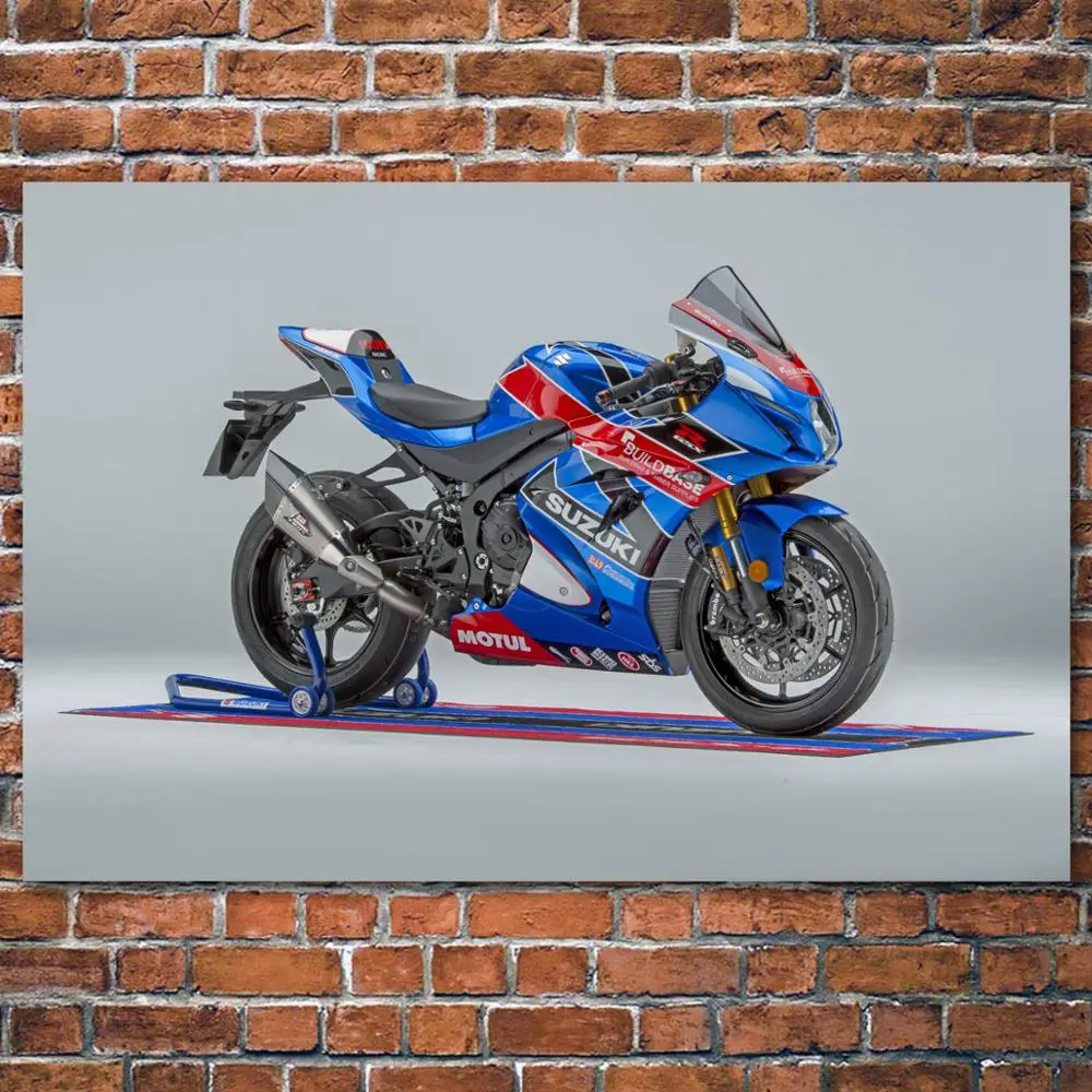 DIY картины в рамке мотоцикл Suzuki GSX-R1000R Спорт Superbike холст настенные художественные