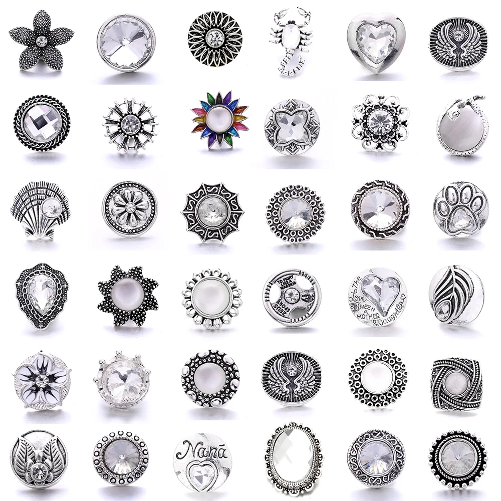 

Белые кнопки 5 шт./лот «сделай сам», Новые 18 мм кнопки, ювелирные изделия, застежки для браслетов 18 мм, ожерелья, ювелирные изделия, оптовая пр...