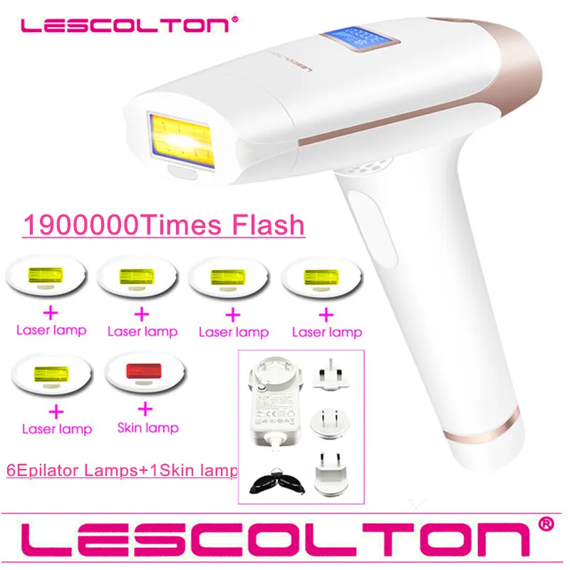 

Lescolton IPL Laser Epilator 1900000 Pulses Hair Removal LCD Display Machine T009i Permanent Bikini Trimmer Electric Depilador