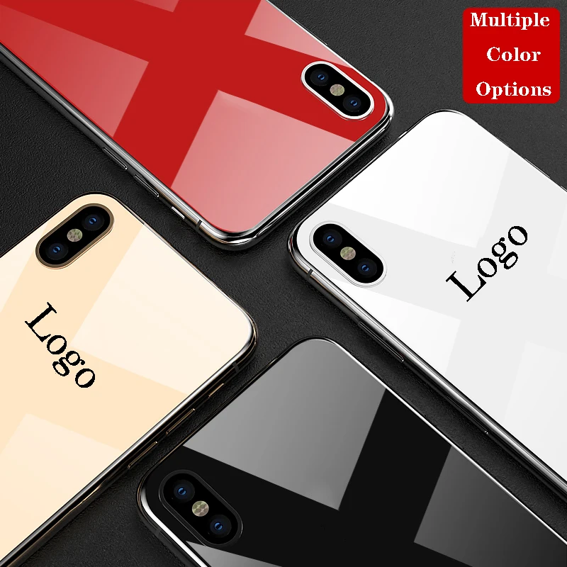 Цветное закаленное стекло для Apple iPhone XS Max X XR полноэкранное 8 7 6 6s Plus|Защитные