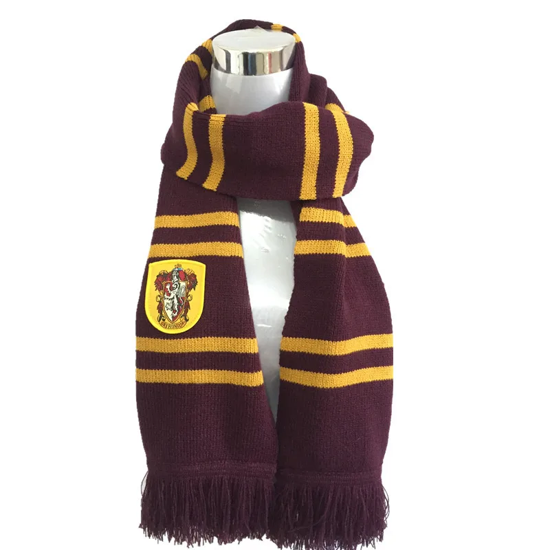 Гермиона Грейнджер костюмы Хогвартс Школа Гриффиндор шарф Ravenclaw шарфы Слизерин Hufflepuff шарф Зимний шейный платок подарки