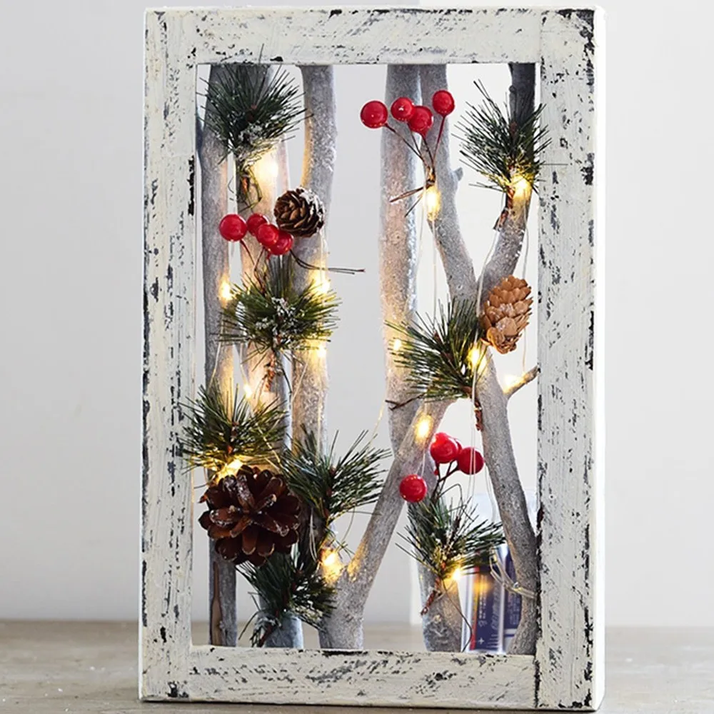 Рождественские украшения квадратные настенные подвесные Обои для рабочего