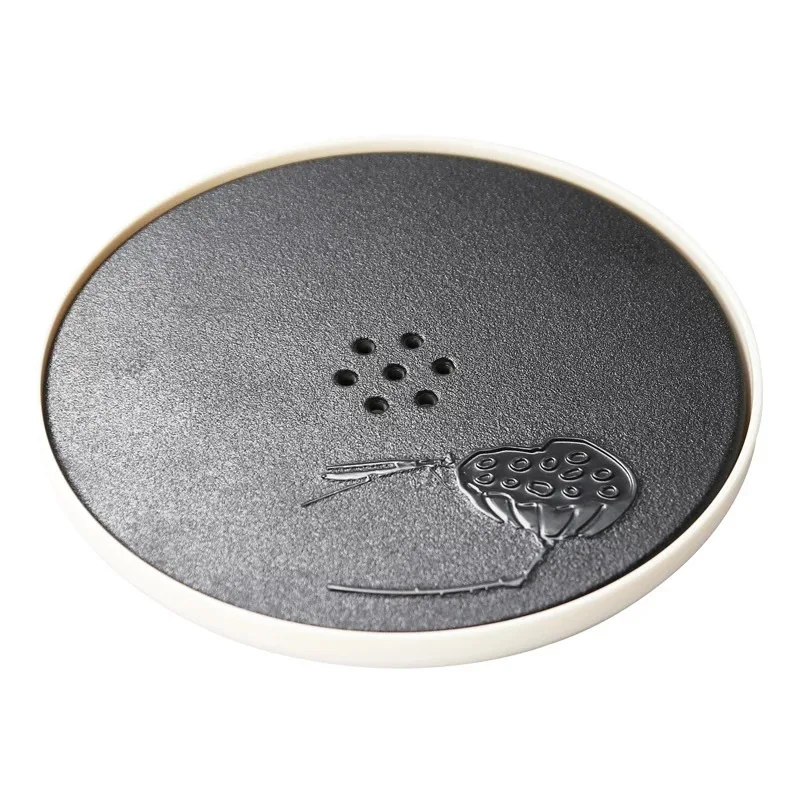 

Dry Bubble Tea Tray Japanese Water Storage High Quality White Coffee Serving Tray Tea Table Plateau De Service Teaware DG50CP