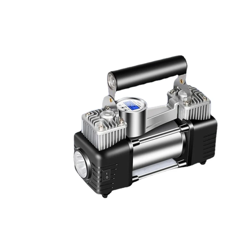 Online Inflador De Neumáticos De Coche, Bomba De Aire Eléctrica Automática Para Vehículo De Metal, 12V De CC, Excelente Corriente, Estilo Portátil, Envío Directo