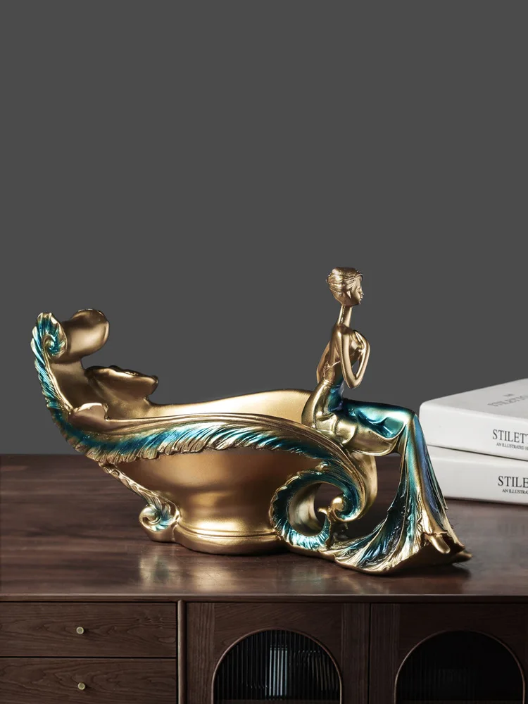 Женская скульптура в форме держателя винной бутылки Премиум полимерный дизайн