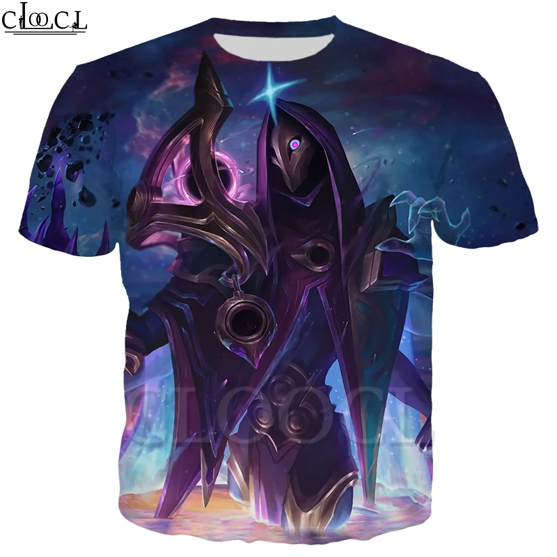 CLOOCL популярные игры Dark Cosmic Jhin Skin Мужская Женская футболка с 3D принтом