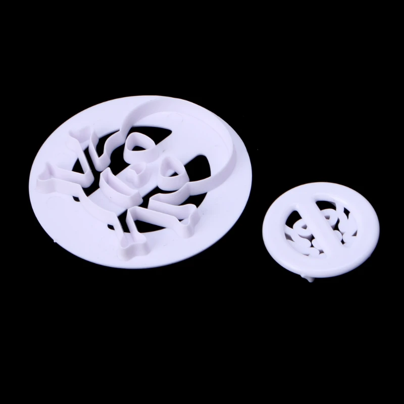 

2 Pcs Skull fondant cutter moldt cake decorating tools H051