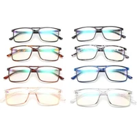 fashion glasses women men optical eyewear personality double beam eyeglasses unisex rectangle frame anti uv spectacles