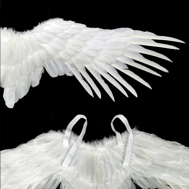 Крылья Ангела белые крылья Ласточки пера черные дьявола для свадебной вечеринки