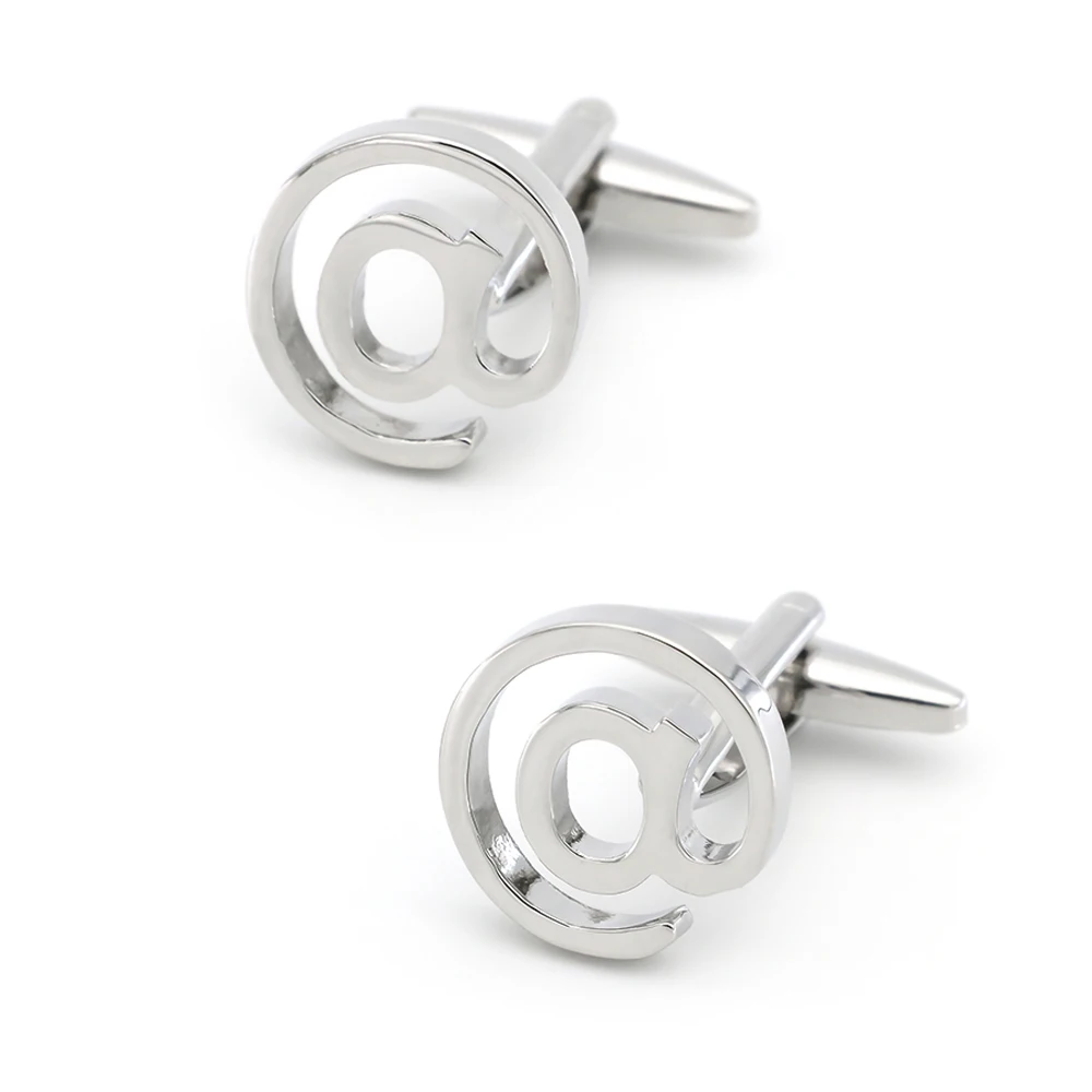 

Computer Design @ Cufflinks For Men Quality Copper Material Silver Color Cuff Links Wholesale&retail