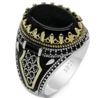 Мужские Модные Винтажные натуральные черные драгоценные камни, благородные джентльмены, оптовая продажа ювелирных изделий, очень странные эстетические аксессуары, винтажные кольца