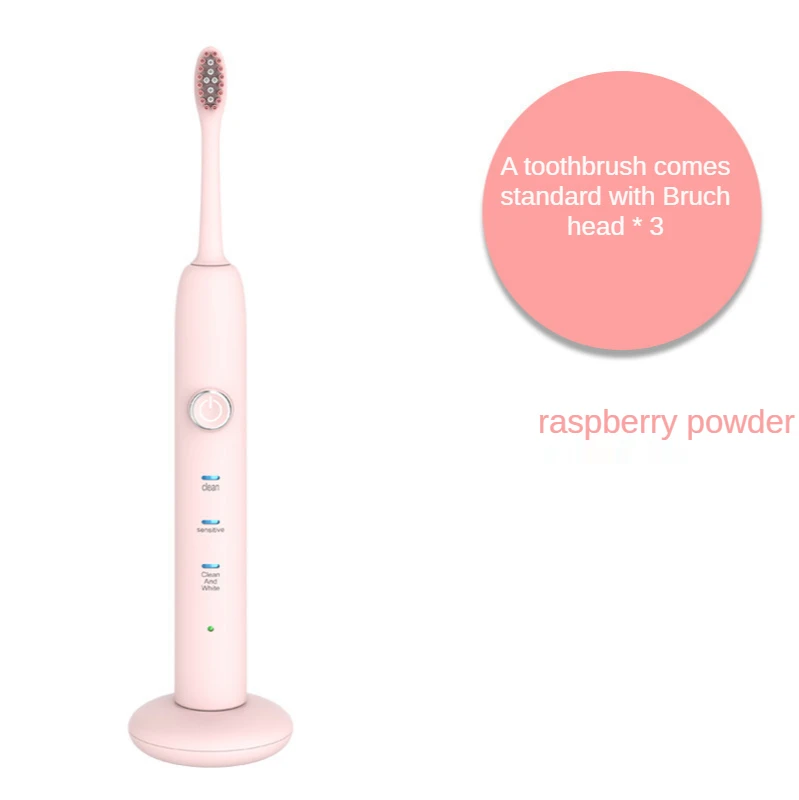 

Household Electric Toothbrush Ultrasonic Wireless Rechargeable Waterproof Toothbrush for Whitening, Cleaning and Beautiful Teeth