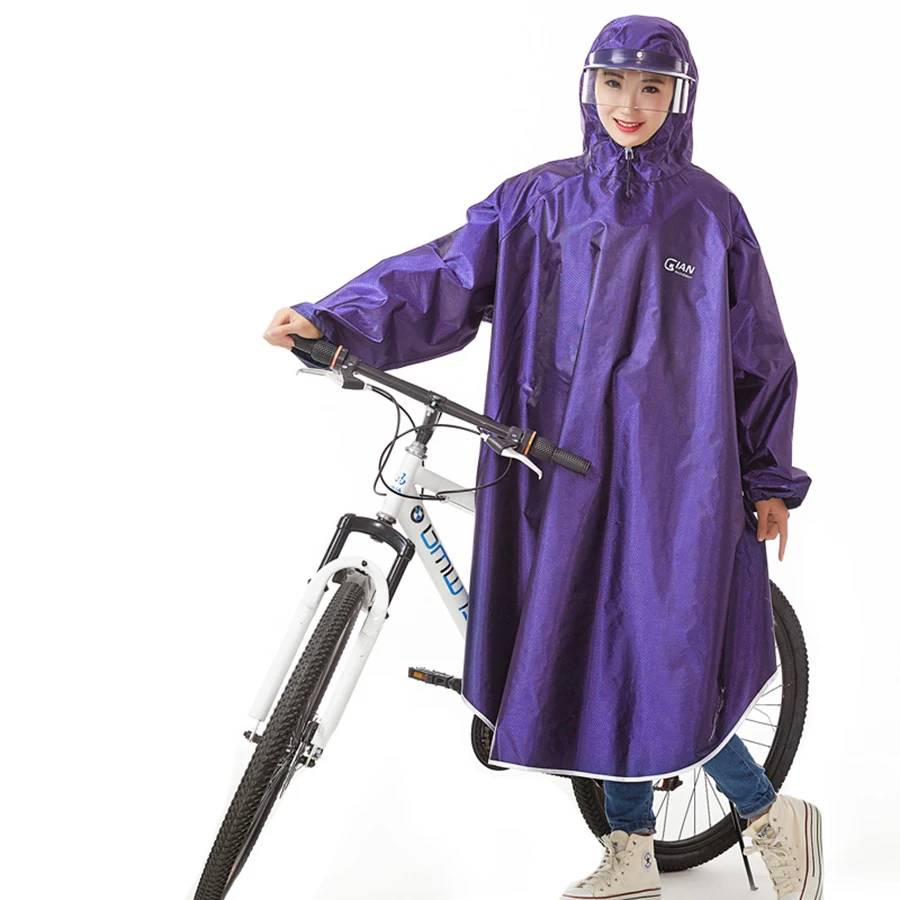 

Outdoor Ladies Raincoat Yellow Raincoat Bicycle Hooded Raincoat Bike Men Women Gabardina Hombre Impermeable Rain Cover 6RTH28
