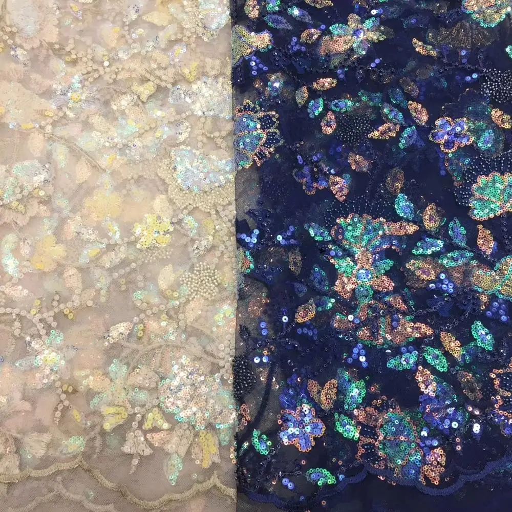 

Madison 2020 Latest French Beads Nigerian Lace Fabrics High Quality African Net Lace Fabric Wedding African Tulle Lace Material