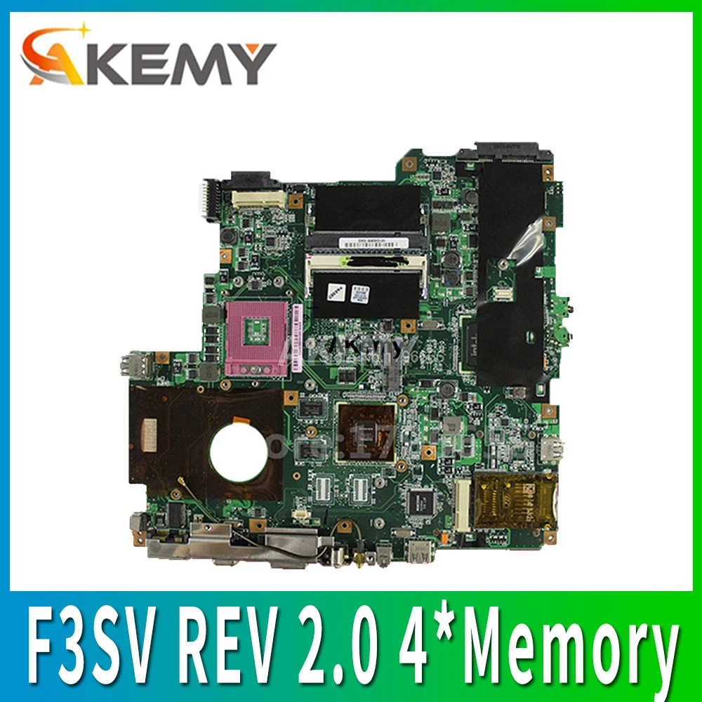 Материнская плата для ноутбука ASUS F3SV REV 2 0 4 * материнская F3S Z53S F3SG F3SR F3SC F3SA F3SE