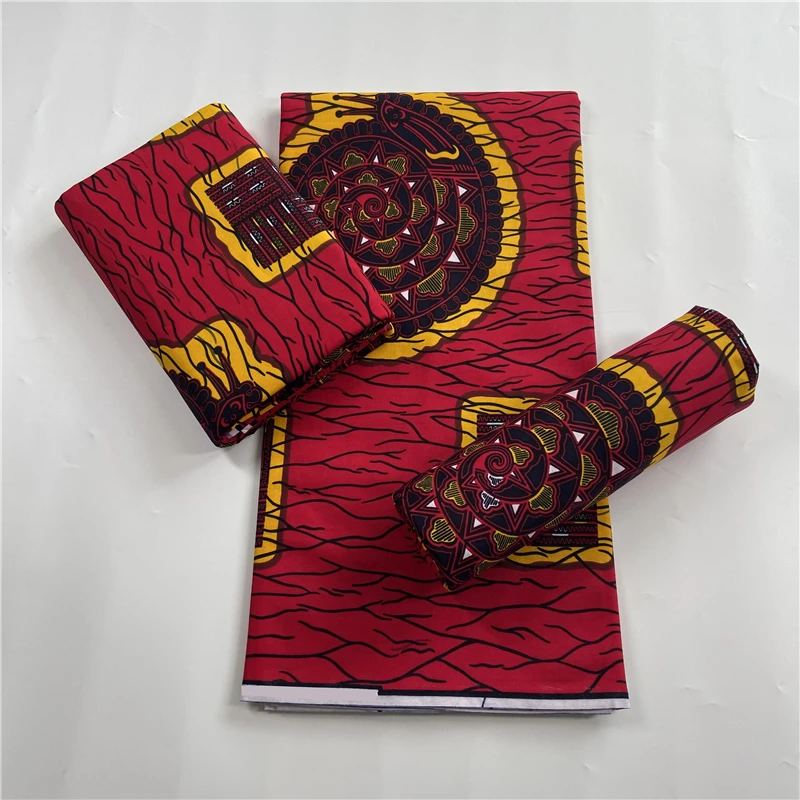 

Нигерийская восковая ткань, Анкара, мягкая африканская восковая Ткань 6 ярдов с принтом для платья, хлопок, Гана, восковая ткань, Анкара VL-68