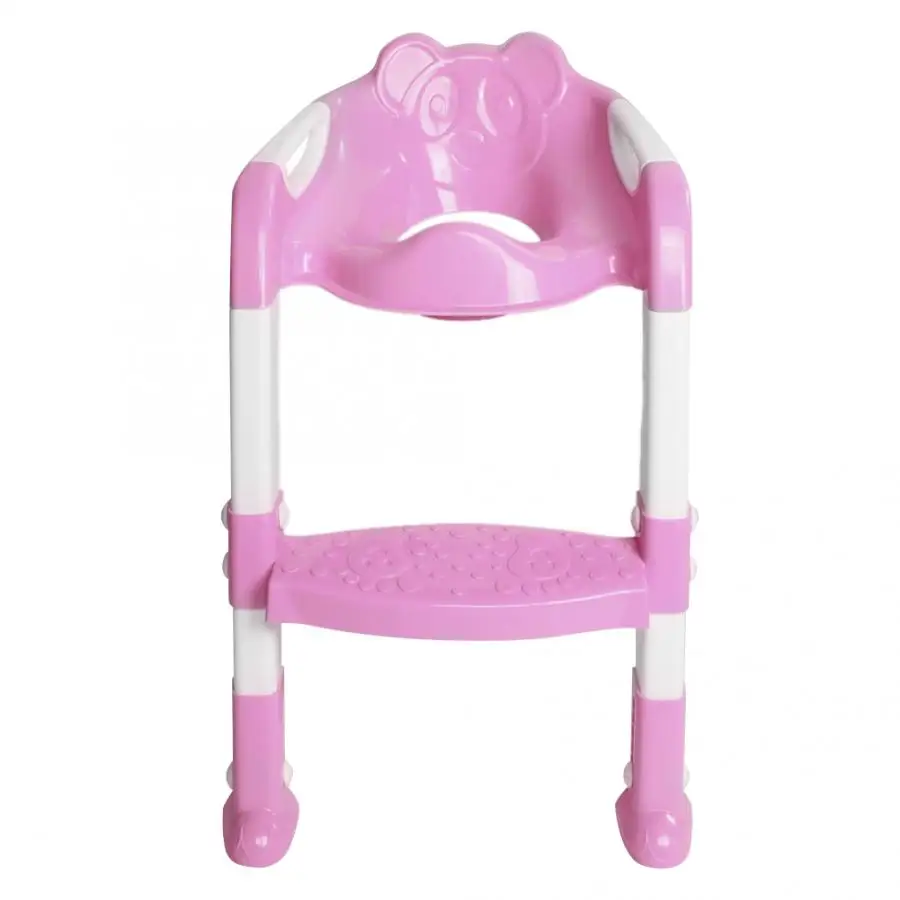 2 Colors Baby Potty Training Seat Children's Potty Baby Toilet Seat With Adjustable Ladder Infant Toilet Training Folding Seat - Цвет: B