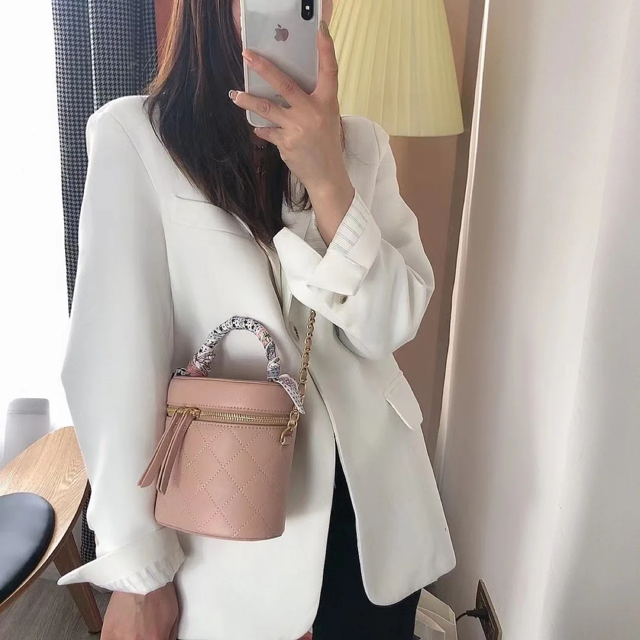 

2021 New Design Leather Large Capacity Barrel-Shaped Bag Fashion Crossbody Bag Multifunctional Tote Handbag For Women