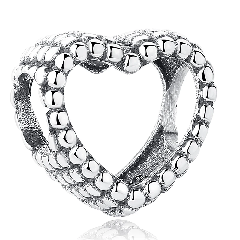 Бусины шармы из серебра 925 пробы бесконечность любовь сердце синий глаз