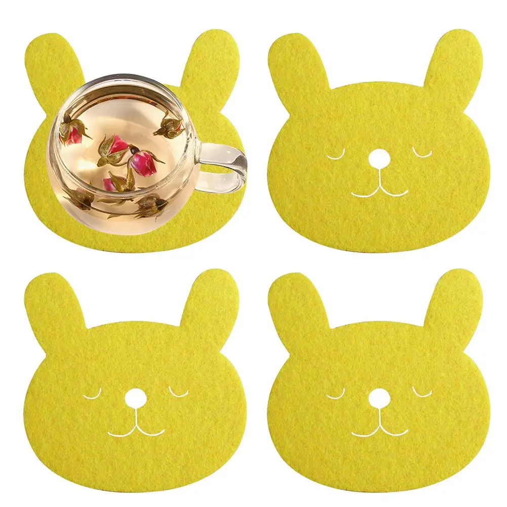 2020 новый коврик подставка с желтым Кроликом пасхальный декоративный для стола