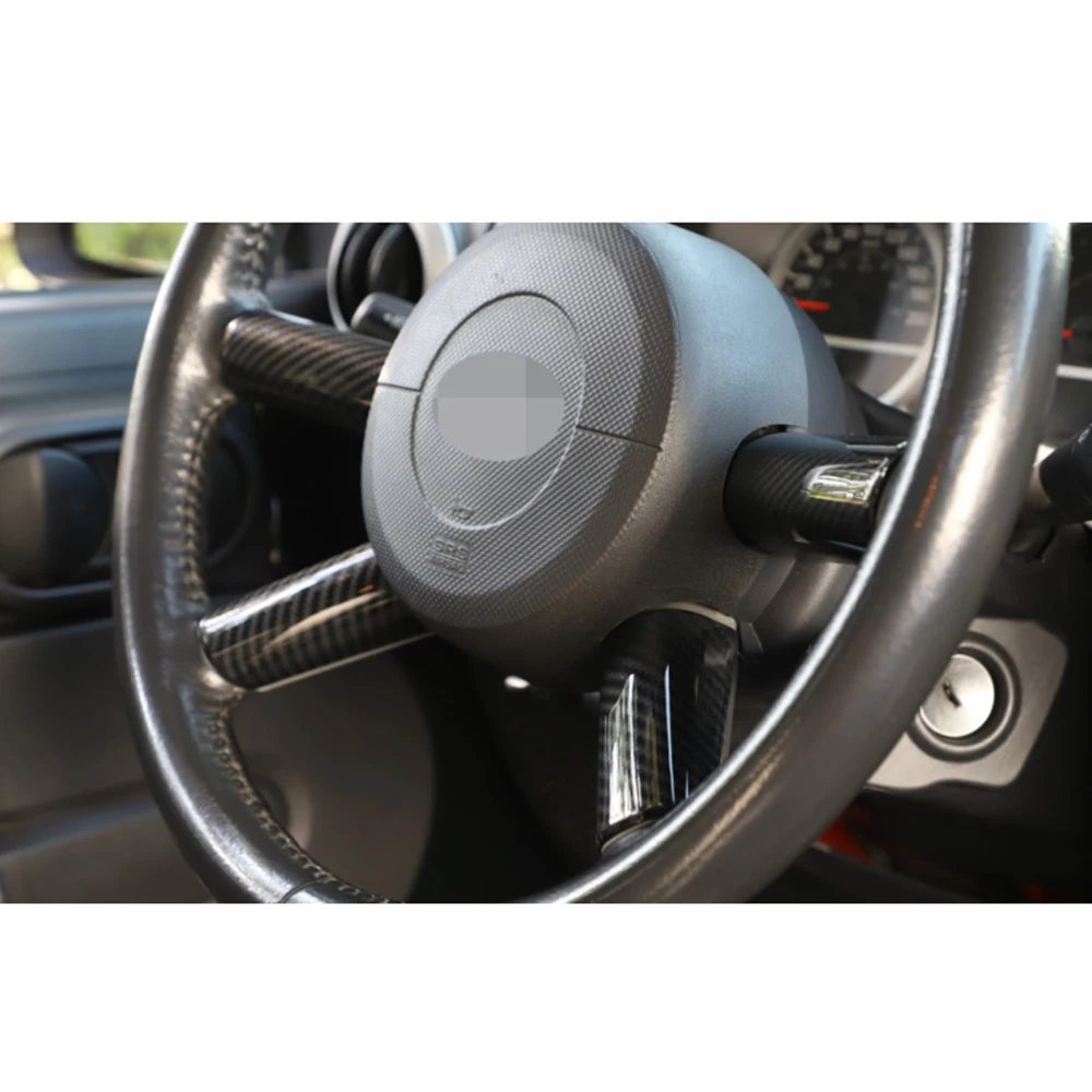 

ABS Cover Trim 4pcs/set Interior Steering Wheel Panel For Jeep Wrangler JK 2007-2010 Hot sale