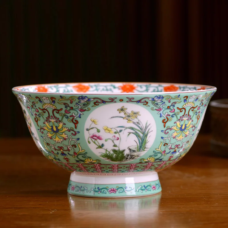 5/6/8 дюймов Цзиндэчжэнь пастельные керамические костяные фарфоровые рисовые чаши