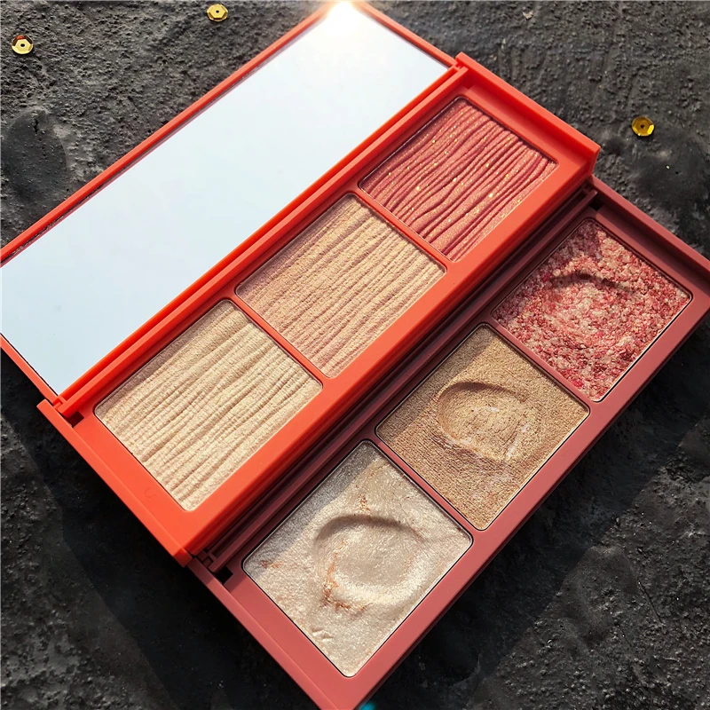 Хайлайтер Палетка для лица 3 цвета|Бронзеры и хайлайтеры| |