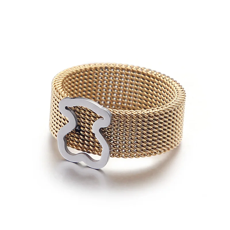 

316L Stainless Steel Bear Jewelry Rings New Jewelry For Women Ring Gifts Luxury Design