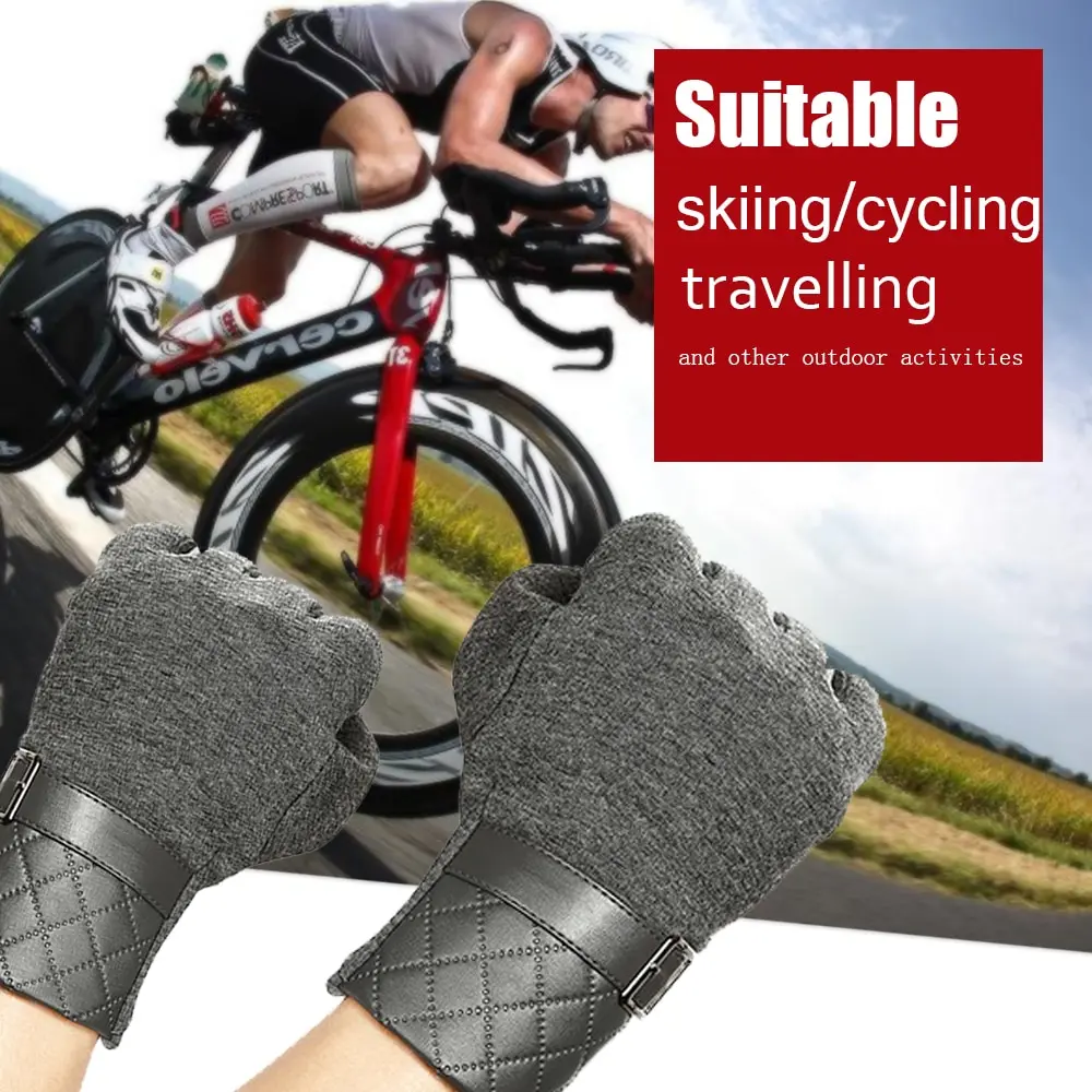 Мужские уличные зимние теплые мягкие перчатки лыжные Зимние флисовые