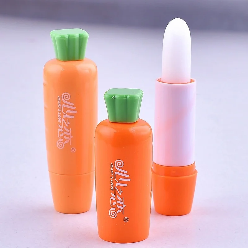 

Autumn and Winter Carrot Colorless Lip Balm Moisturizing Moisturizing Anti-chapped Lip Care for Boys and Girls
