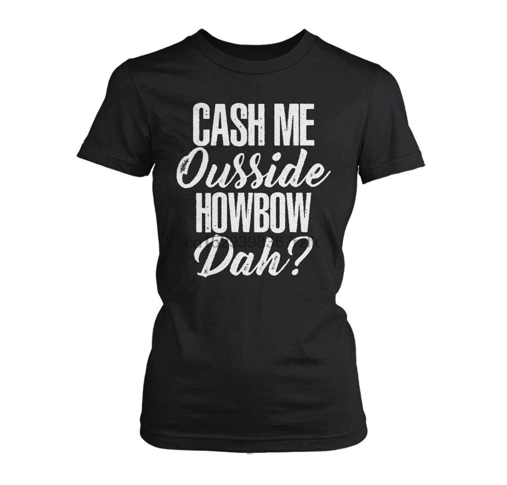 Дамская Футболка в стиле кэш-меня OUSSIDE HOWBOW да CATCH ME на улице | Мужская одежда