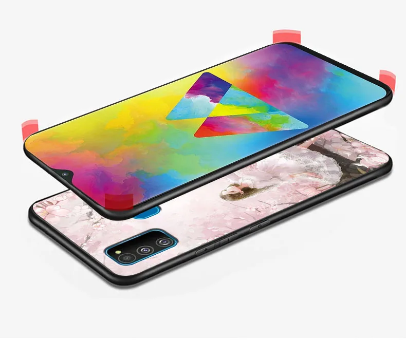 6,4 ''для samsung M30S чехол силиконовый мягкий черный чехол для телефона для samsung Galaxy M30S чехол m30s M 30S Fundas TPU задняя крышка