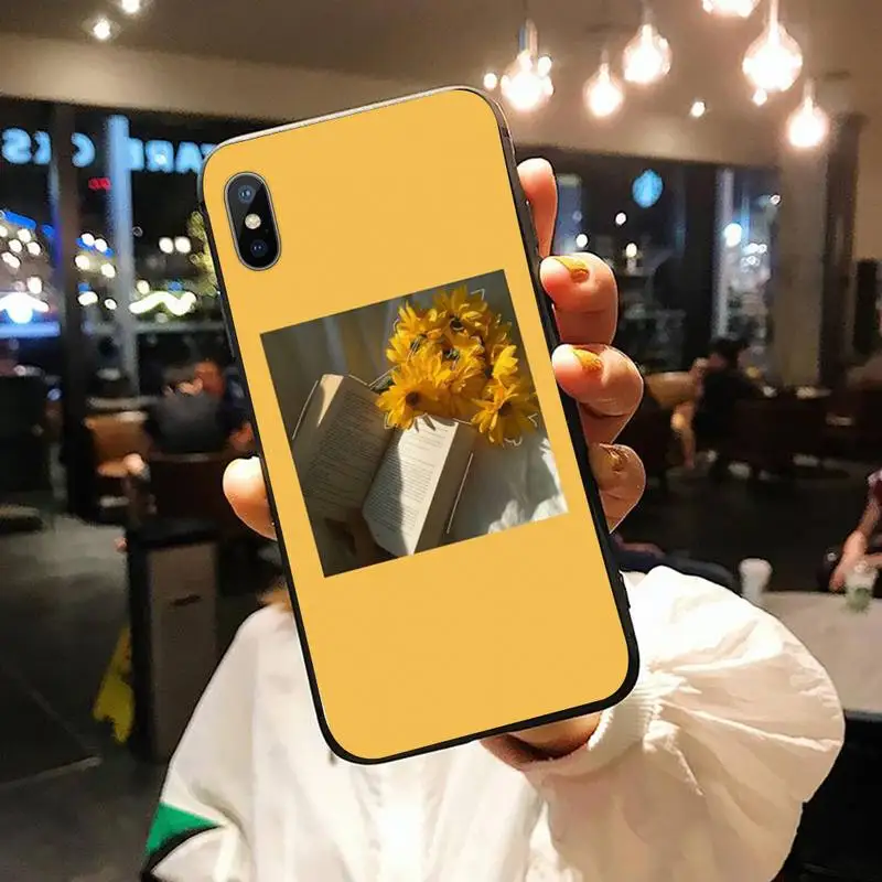 

Aesthetic flower painting shell Phone Case for iPhone 11 12 pro XS MAX 8 7 6 6S Plus X 5S SE 2020 XR