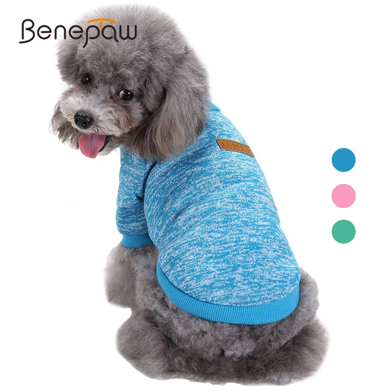 Удобная качественная одежда для маленьких собак Benepaw Модный мягкий свитер осени