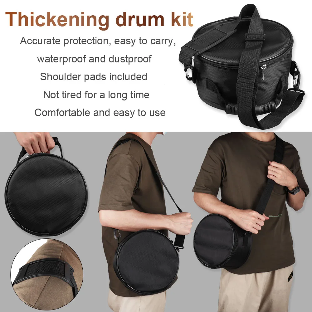 8 дюймов стальной эфирический барабан 8-тон C Ключ ручной сковорода Танк с сумкой