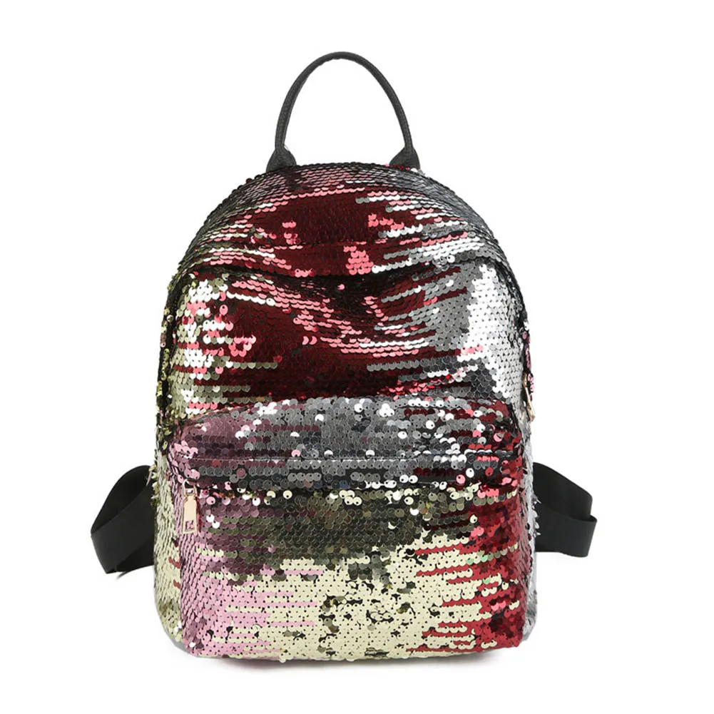 

Сумка-рюкзак из искусственной кожи, с блестками