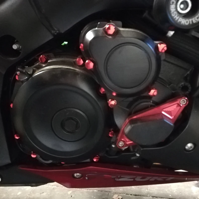 30 шт. декоративная гайка для мотоцикла кейс болт крышка Yamaha Kawasaki Honda Harley|Гайки и