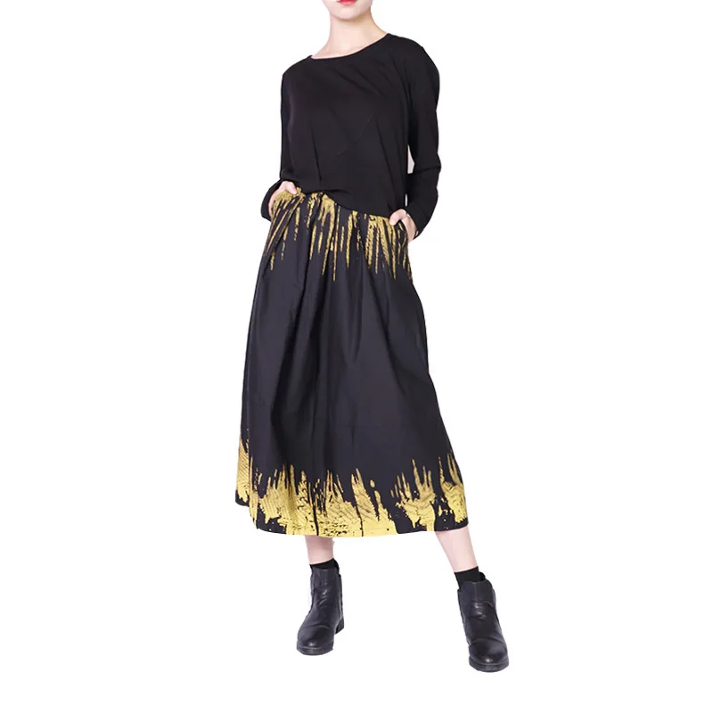 LANMREM женский костюм короткий круглый вырез сплошной цвет Топы и принт хит Высокая