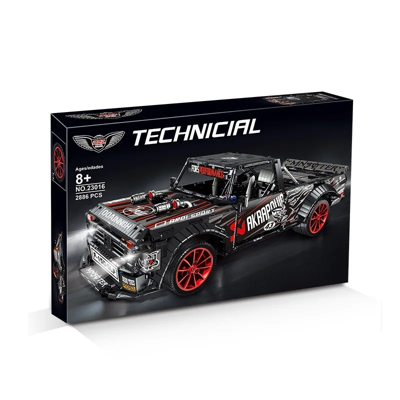 

MOC-34316 Creator MOC High tech 1977 F-150 Super Racing Famous Car Model Building Blocks Brick Toys Kids Gift Set
