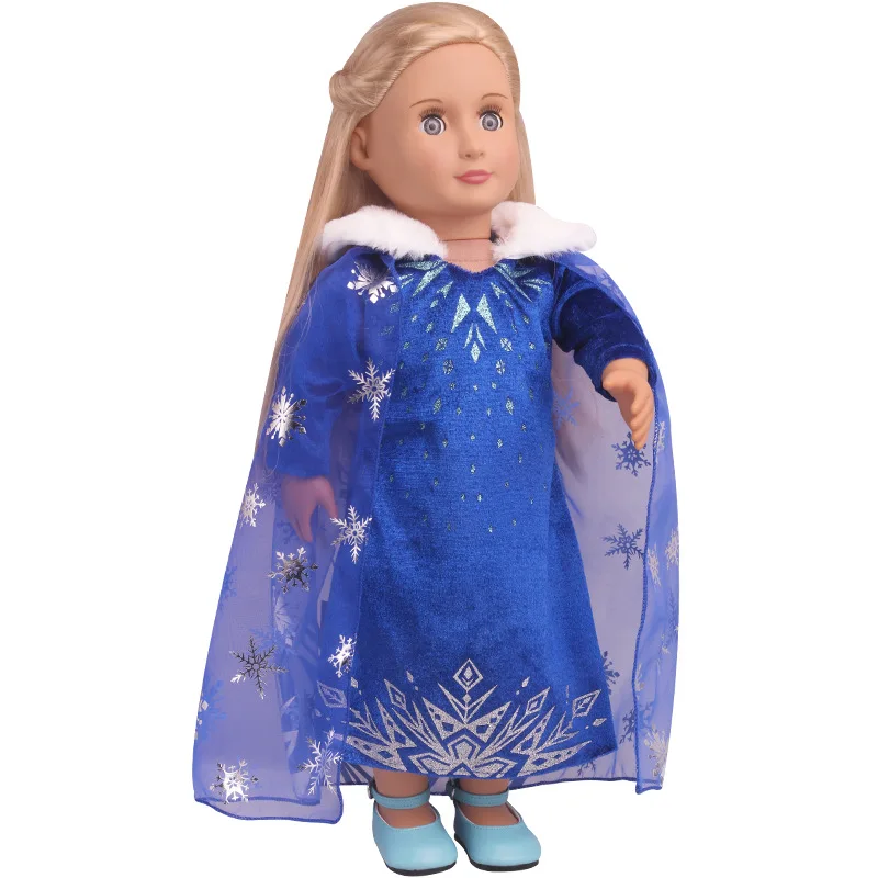 

NEW Princess Aisha Dress Fit 43cm Baby New Born doll,42cm Nenuco Doll,American Girl 18inch Doll Clothes Accessories