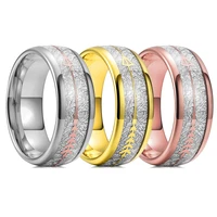 trendy 8mm gold color arrow tungsten wedding ring for men women vintage meteorite pattern engagement steel ring men wedding band