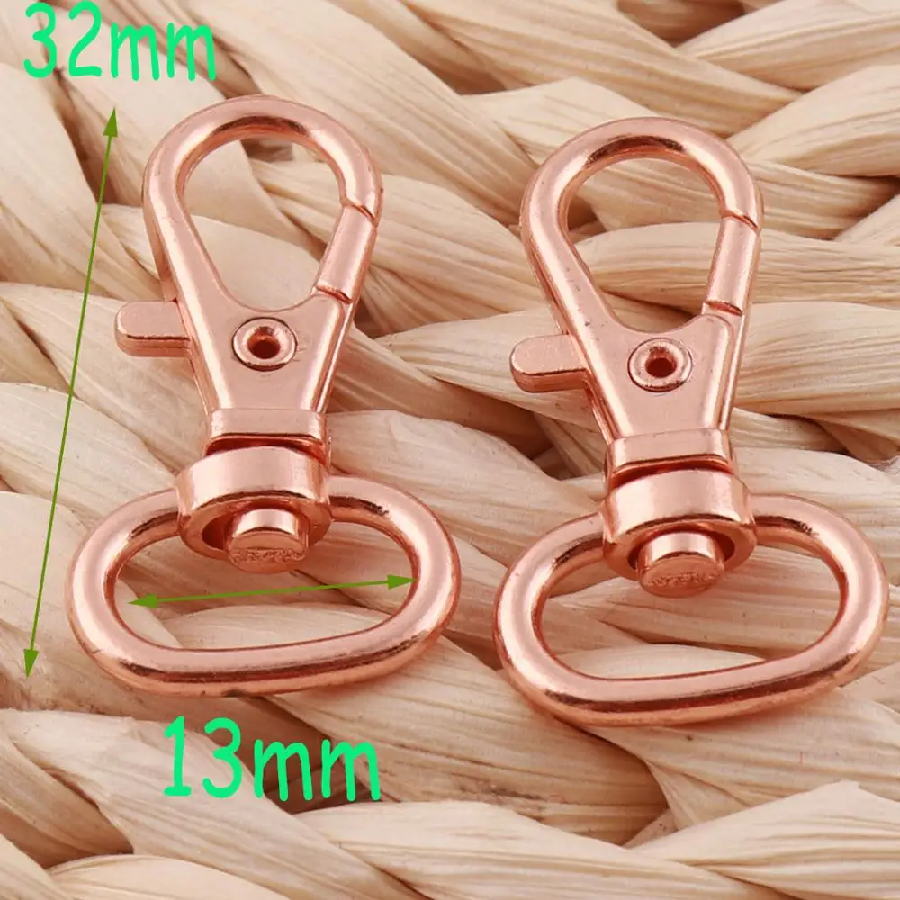 20 шт. классические застежки 1/2 дюйма Розовый Золотой карабин | Дом и сад