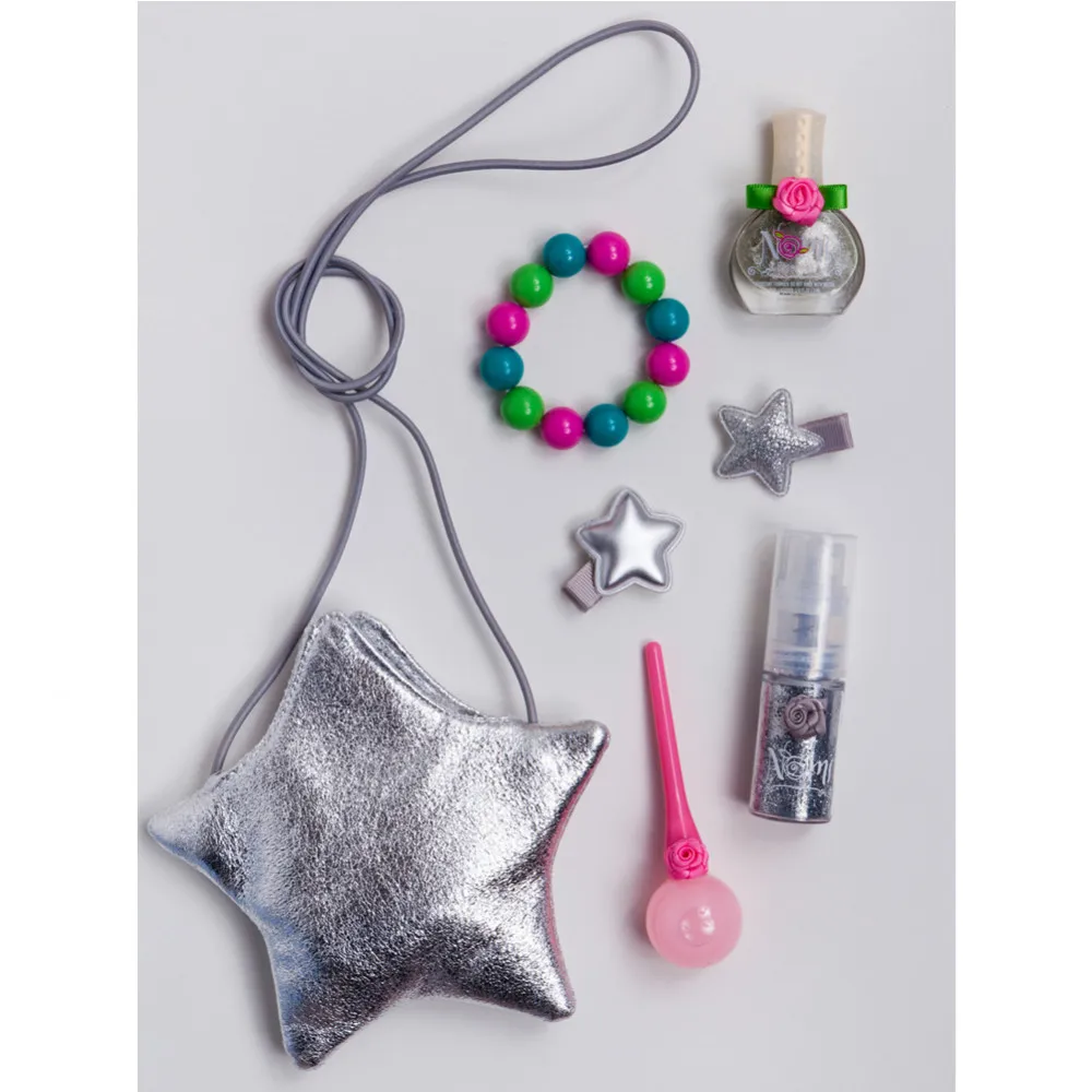 Набор детской косметики NOMI &quotСеребряная Звездочка №1&quot (Сумочка + набор заколки