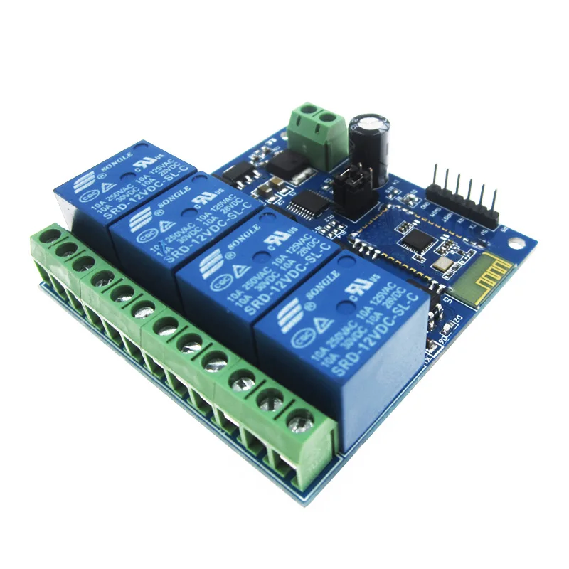 DC 12V 4CH Bluetooth релейный модуль умный дом мобильное приложение дистанционное