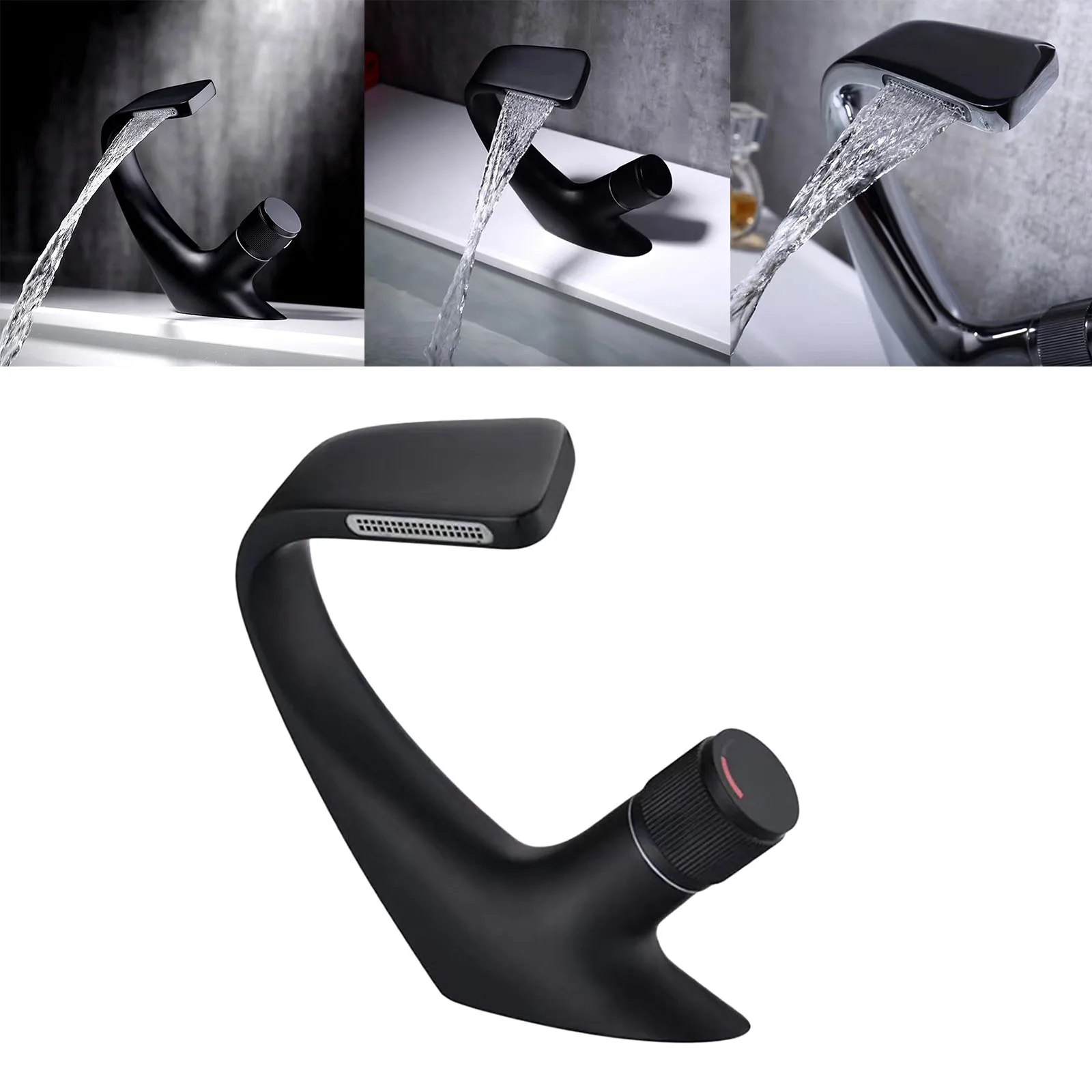

Premium Faucet Waterfall Mixer Tap Hotel Artistic Hot & Cold Spout Faucets