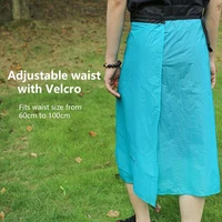 practical ultra thin tear resistant packable rain skirt packable windbreak kilt skirt for riding rain liner skirt