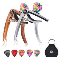 guitar capo for 612 string acoustic and electric guitars bass ukulele mandolin banjo with picks and picks holder